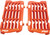 FLO MOTORSPORTS FLO750ORG HIGH FLOW RADIATOR BRACES ORANGE