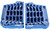 FLO MOTORSPORTS FLO756BLU HIGH FLOW RADIATOR BRACES BLUE