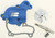 BOYESEN WPK-38CL WATERPUMP COVER & IMPELLER KIT BLUE