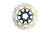 GBRAKES GBDU078 ROTOR 11.5" FLOATING WAVE FR BLACK/GOLD BUTTONS