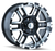 ION Type 179 16x8 / 8x165.1 BP / 10mm Offset / 130.8mm Hub Black/Machined Wheel - 179-6881B