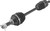 QuadBoss 06-13 Kawasaki KVF650 Brute Force 4x4i Front Left Side Rugged Axle - 609168