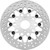 Twin Power 84-17 Big Twin Exc 11.8 and Lug Mount 84-13 XL Front 11.5 Floating Rotor Mesh Silver - 666834