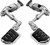 Kuryakyn Ergo III Adjustable Mount With Trident Dually ISO Pegs Chrome - 4081