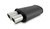 Vibrant Streetpower Flat Blk Muffler 9x5x15in Body 2.5in Inlet ID 3in Tip OD w/Dual Angle Tips - 12310