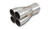 Vibrant 4-1 SS Merge Collectors (2-1/8in Inlet Slipover ID 3-1/2in Merge Outlet OD) Single Unit - 10312