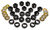 Prothane 97+ Jeep TJ Body Mount Kit - Black - 1-107-BL