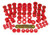 Prothane 87-96 Jeep Wrangler Total Kit - Red - 1-2005