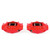 Power Stop 09-19 Nissan 370Z Rear Red Calipers w/o Brackets - Pair - S6182