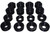 Energy Suspension 08-16 Ford F-250/F-350/F-450/F-550 Super Duty Crew Cab Black Body Mount Set - 4.4124G