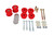 BMR 15-17 S550 Mustang Differential Bushing Kit (Polyurethane) - Red - BK049
