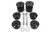 BMR 15-18 Dodge Challenger Aluminum Differential Mount Housing Bushing Kit - Black Anodized - DMB112