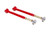 BMR 05-14 S197 Mustang On-Car Adj. Lower Control Arms / Rod End Combo (Polyurethane) - Red - TCA021R