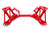 BMR 96-04 Ford Mustang K-Member - Red - KM743R
