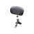 Mustang 08-21 Harley FL Touring Driver Backrest Kit w/Studs - Black - 79070