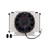 Mishimoto Universal Oil Cooler Kit 25-Row Cooler and 1x 8in Fan - MMOC-25-K