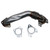 Wehrli 01-04 Chevrolet 6.6L Duramax LB7 2in Stainless Pass. Side Up Pipe w/Gaskets (Single Turbo) - WCF100654