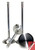 GSC P-D Subaru EJ205/EJ207/EJ257 STD Head Chrome Polished Exhaust Valve - Set of 50 - B2011-50