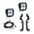 Baja Designs 19-24 Chevy Silverado 1500 Squadron Pro 2.0 A-Pillar Kit (Spot) - Clear - 440058