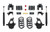 MaxTrac 14-16 GM C/K1500 2WD/4WD Single Cab w/Cast Steel Susp. 3in/5in Lowering Kit - KS331535-6