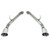 Remark 2014+ Infiniti Q50 Axle Back Exhaust w/Stainless Steel Single Wall Tip - RO-TSQ5-S