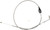LA CHOPPERS Stainless Braided Handlebar Idle Cable - Mini - Sportster [LA8320ID08]