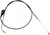 LA CHOPPERS Black Vinyl Braided Handlebar Idle Cable - 18"-20" - Sportster [LA8320ID19B]