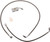 LA CHOPPERS Brake Lines - Mini Ape Hanger Handlebars - Stainless Steel [LA8010B08]