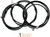 LA CHOPPERS Brake Line - 18" - 20" Ape Hanger Handlebars - Black [LA8100B19B]