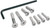 Moose Offroad Replacement Contour Handguard Inner Mount Clamp - Pro Taper - Silver [50214S]