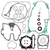 VERTEX 811281 COMPLETE GASKET SET WITH OIL SEALS