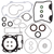 VERTEX 811331 COMPLETE GASKET SET WITH OIL SEALS