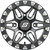 SEDONA A72M-47056-61S SPLIT 6 BDLK WHEEL 14X7 4/156 6+1 (+30MM) BLK/MACHINED