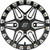 SEDONA A72M-56056+38S SPLIT 6 BDLK WHEEL 15X6 4/156 5+1 (+38MM) BLK/MACHINED