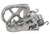 FLO MOTORSPORTS LOW-793S FLO FOOTPEG LOW SILVER YAM 10MM BACK 12MM DOWN