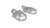 FLO MOTORSPORTS SS-795-2 STAINLESS STEEL FOOT PEGS