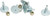 WOODYS GMP-1075-48 GRAND MASTER SILVER STUDS 1.075" 48/PK