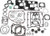 JAMES GASKETS 17053-05-X GASKET MOTOR TC 88 W/.036 HD GASKET KIT 17053-05-X