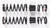 ZBROZ K101-KHAOS-S36-STD DUAL RATE SPRING KIT 36" STD POL