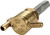 GOLAN PRODUCTS "Click-Slick" Fuel Petcock - Downward - Raw Brass - 22mm [76312DBS]