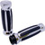 PRO-ONE PERF.MFG. Custom Straight Rubber Grips - TBW - Chrome [490001]