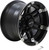 AMS Wheel - Roll'n 104 - Rear - Machined Black - 12x7 - 4/4 - 3+4 [02300759]