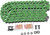 RK 520 - Max X Chain - 120 Links - Green [520MAXX120MM]