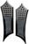 ACCUTRONIX Front Floorboards - Extended - Black - Drilled - Instigator - Chief [FBF91DIB]