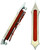 ACCUTRONIX Bag Light - Tribal Slotted - Red Lens - Chrome [BL01LSC]