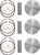 Wossner Piston Kit - 66.87 mm - Arctic Cat [K7006D0503]