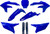 UFO Body Kit - Blue OEM - Yamaha - YZ '23-'26 [YAKIT326F@999]