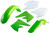 ACERBIS 2041110206 PLASTIC KIT GREEN