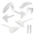 ACERBIS 2733430002 FULL PLASTIC KIT WHITE