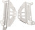 WORKS CONNECTION Radiator Brace Set - Silver - Kawasaki [18298]